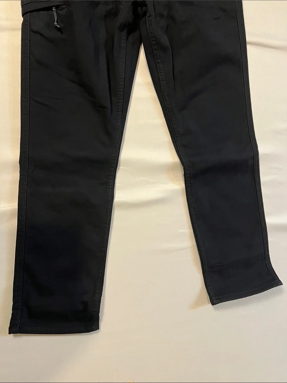 Weatherproof Men's Black Cargo Fleece Lined Utility Pants/Zip Pocket Size 30